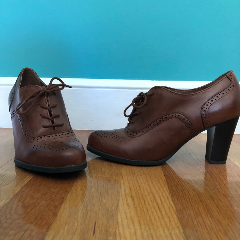 Franco Sarto Brown Ankle Booties